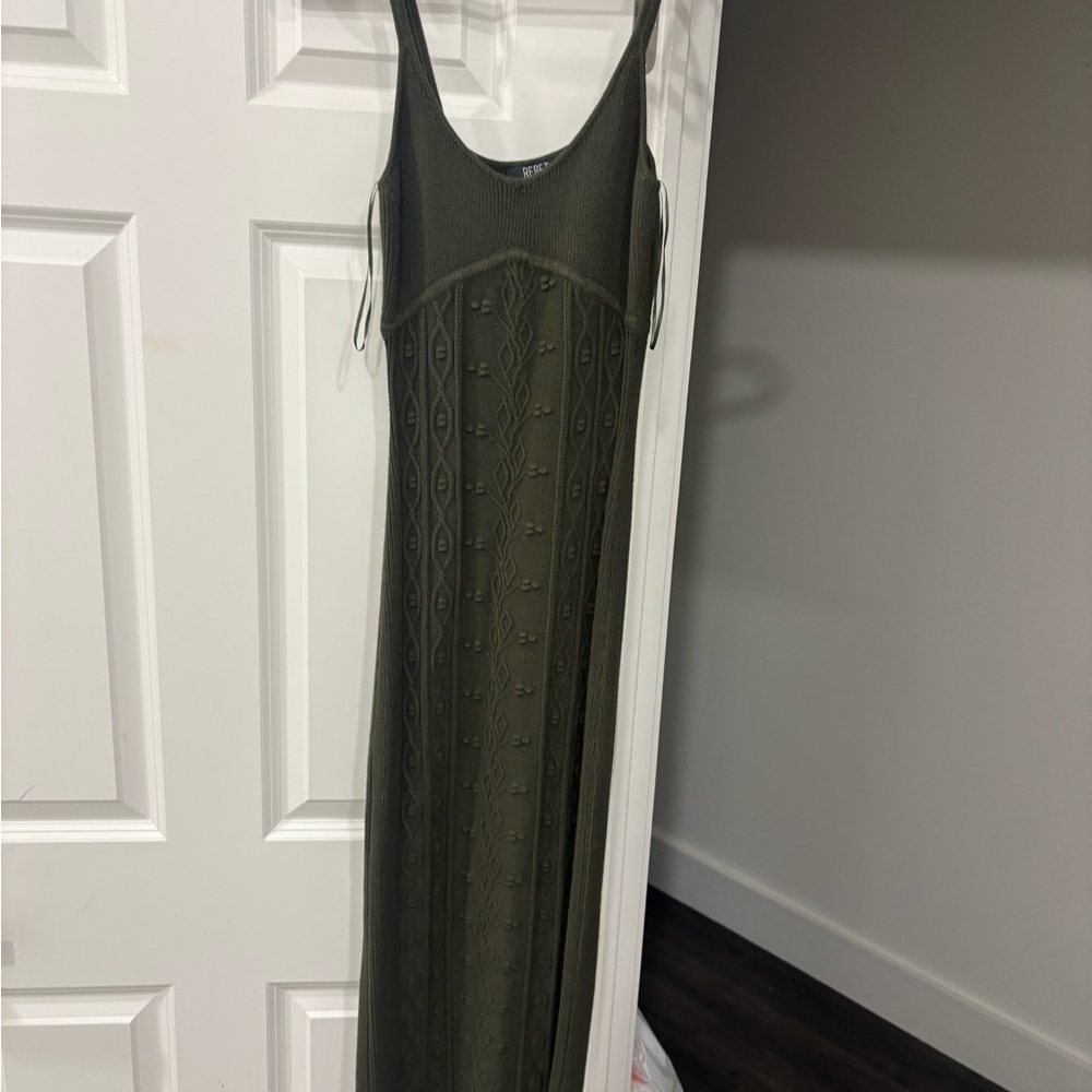 Reset By Jane Olive Green Maxi Dress